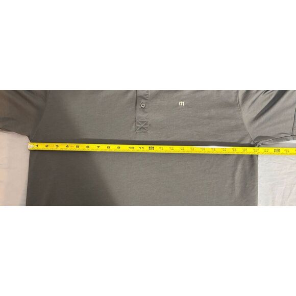 Travis Mathew Men's Polo Golf Shirt Short Sleeve Steel Grey Size Large - Picture 7 of 7